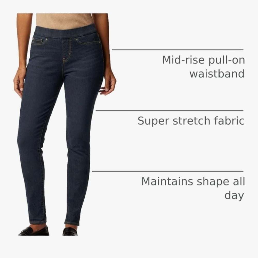 Levis Totally Shaping Pull On Skinny Women's Dark Blue Jeans - Picture 2 of 8